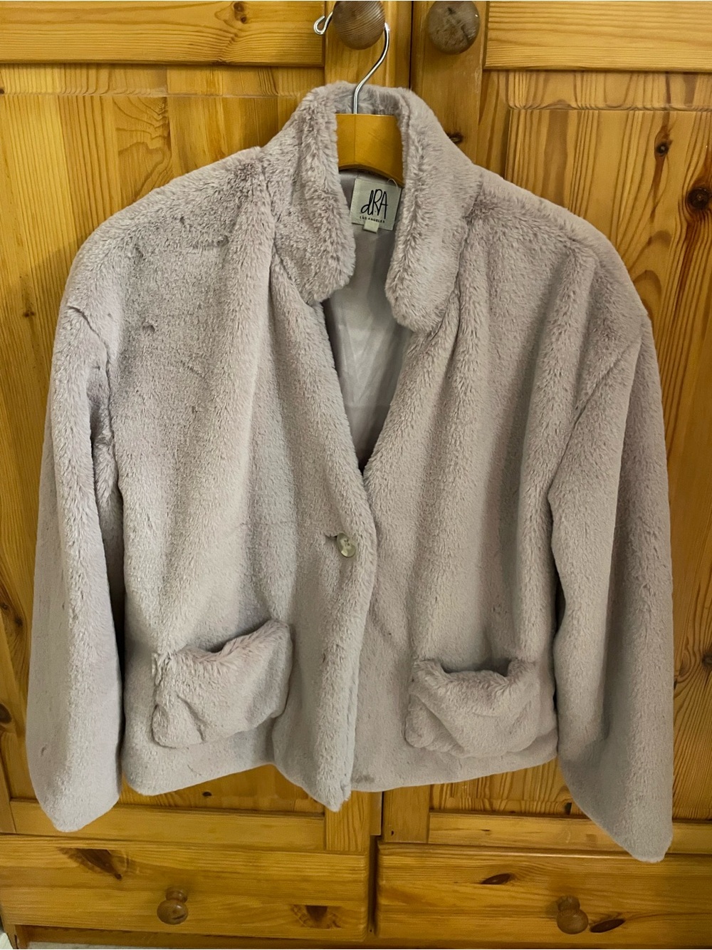 Othr Plush Teddy Jacket in Light Pink